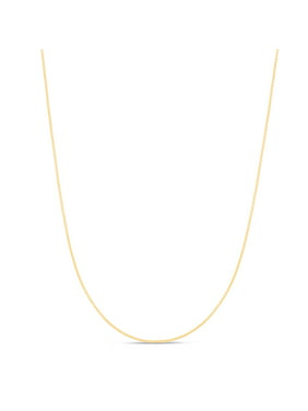 Mireval 14K Yellow Gold 1.2mm Parisian Wheat Chain Anklet 